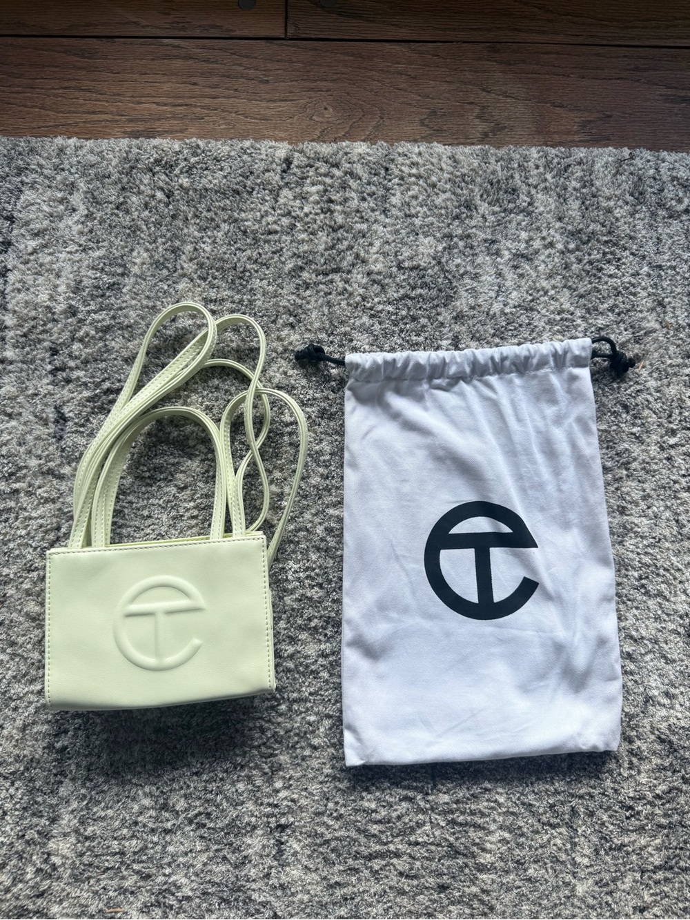 Telfar Mini Shopping Bag in Glue (Off-White)